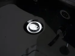 Banheira de hidromassagem vidrada com LEDs DYONA preta - 1 pessoa - 260L