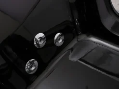 Banheira de hidromassagem vidrada com LEDs DYONA preta - 1 pessoa - 260L