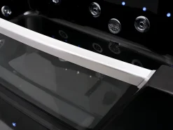 Banheira de hidromassagem vidrada com LEDs DYONA preta - 1 pessoa - 260L