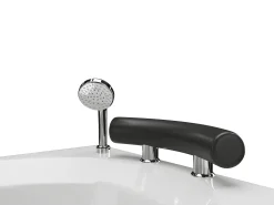 Banheira de hidromassagem branca, 1 lugar, C150 x A56 x L100 cm, canto reto, LUANA