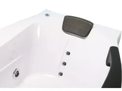 Banheira de hidromassagem 180 X 96 cm com vidro frontal 9 jactos - Jasmine