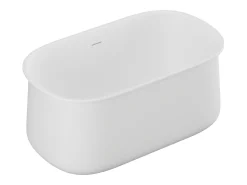 Banheira de ilha branca fosca - 130 x 74 x 60 cm - 195 L - CALDRIA