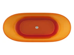 Banheira de instalação livre - 292L - 160 x 72 x 56 cm - Laranja - Resina - SPAVO