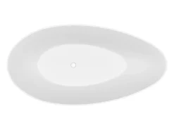 Banheira de instalação livre - 245 L - 160 x 82 x 58 cm - Branco fosco - Acrílico - APULIA