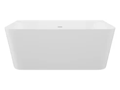 Banheira de pousar e encostar retangular 216 L, 150x75x60 cm acrílico branco - ATESA