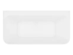 Banheira de pousar e encostar retangular 216 L, 150x75x60 cm acrílico branco - ATESA