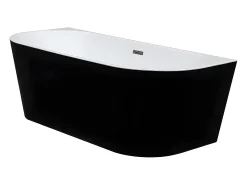 Banheira design dimensões: 170*75*58 cm - 245 L - Preta - DIVINA