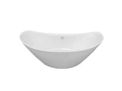 Banheira exenta branca moderna 172 x 72 cm + Torneira - Joy