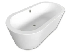 Banheira exenta moderna 170 x 80 cm branca - Royal