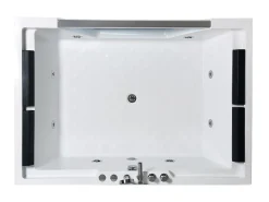 Banheira hidromassagem 170 X 120 cm 8 jatos com vidro panorâmico - Amber