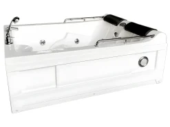 Banheira hidromassagem branca 175 X 132 cm Cromoterapia 14 jatos - Calla