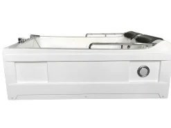 Banheira hidromassagem branca 175 X 132 cm Cromoterapia 14 jatos - Calla