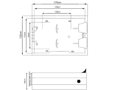 Banheira hidromassagem branca 175 X 132 cm Cromoterapia 14 jatos - Calla