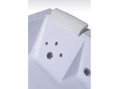 Banheira hidromassagem branca 178 X 147 cm Bomba Dupla 33 jatos - Petal