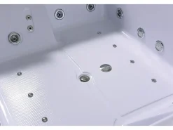 Banheira hidromassagem branca 178 X 147 cm Bomba Dupla 33 jatos - Petal