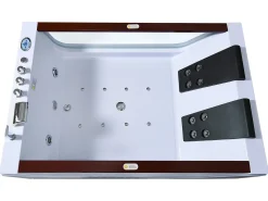 Banheira hidromassagem branca 180 X 120 cm 18 jatos - Pearl