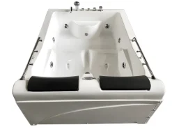 Banheira hidromassagem branca 175 X 132 cm Cromoterapia 14 jatos - Fleur