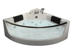 Banheira hidromassagem canto EVELINA - 2 lug - 138x138xA63cm