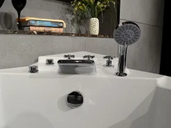 Banheira hidromassagem canto EVELINA - 2 lug - 138x138xA63cm