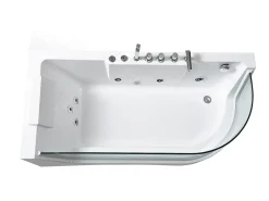Banheira hidromassagem com vidro panorâmico 170 X 80 cm 6 jatos - Lotus