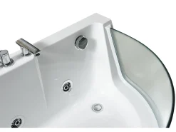 Banheira hidromassagem com vidro panorâmico 170 X 80 cm 6 jatos - Lotus