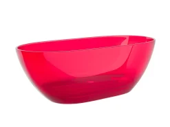 Banheira ilha translúcida - 292L - 160 x 72 x 56 cm - Vermelha - Resina - SPAVO