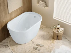 Banheira oval PICCOLA 1 lugar de 240L, acrílico reforçado