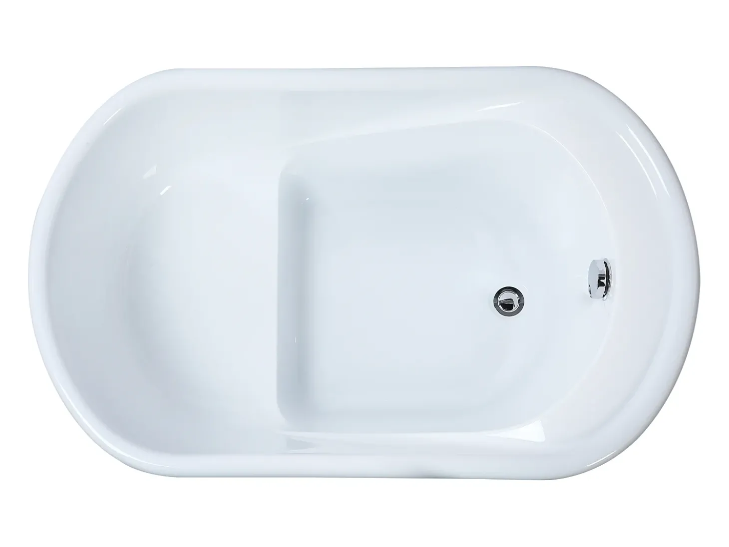 Banheira oval PICCOLA 1 lugar de 240L, acrílico reforçado