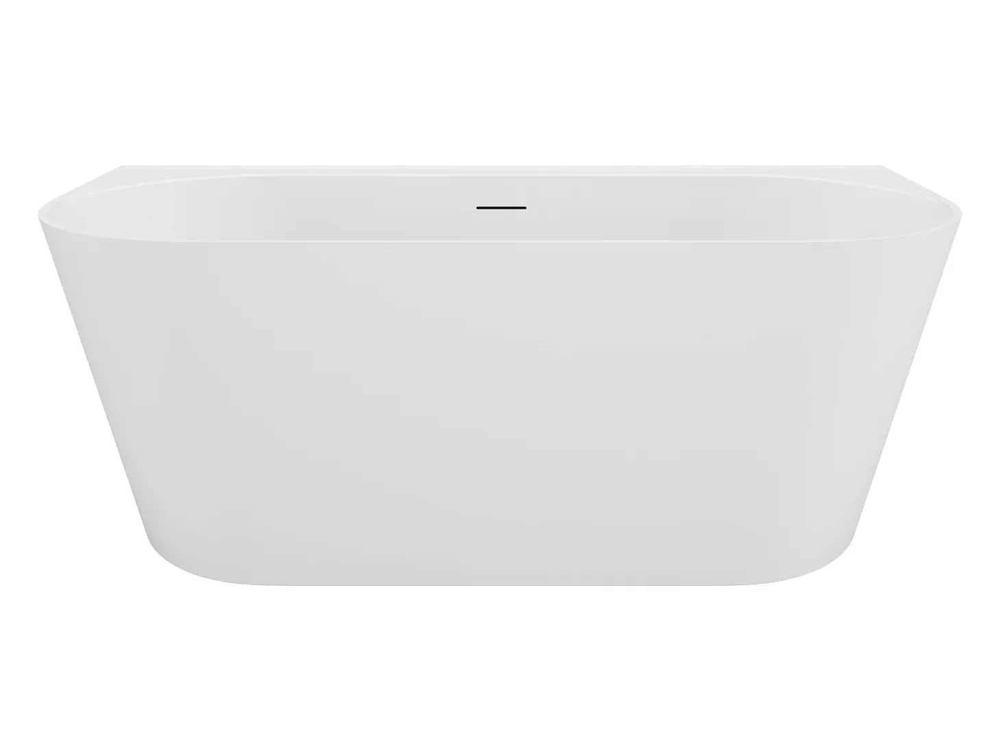 Banheira semiclássica 230 l, 160 x 75 x 58 cm branco fosco, acrílico - AMOBIA