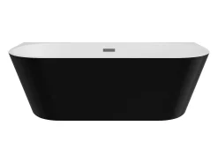 Banheira semiclássica acrílico preto 255 L, 180 x 75 x 58 cm DIVINA
