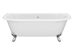 Banheira semiclássica com pés 190 L, 170 x 74 x 62 cm, acrílico branco - SPARUS