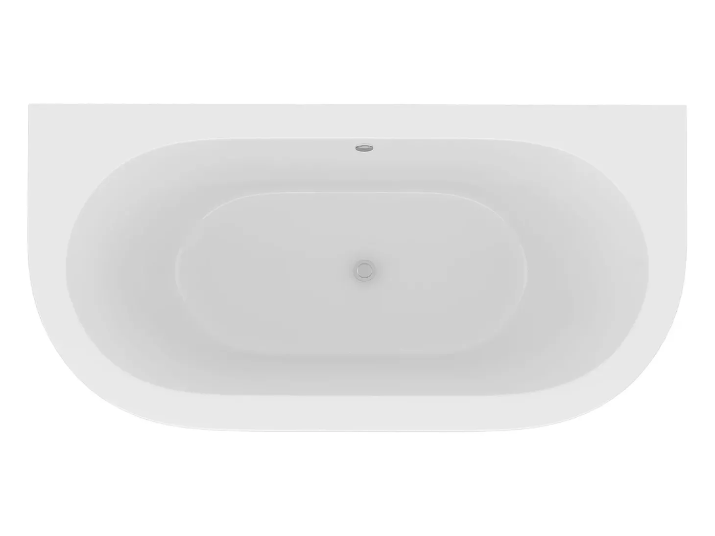 Banheira semiclássica com pés 154 L, 170 x 74 x 61 cm, acrílico verde fosco - SPARUS