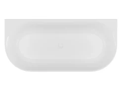 Banheira semiclássica estriada 240 L, 170 x 80 x 60 cm, branco fosco, acrílico - BARBORI