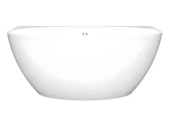 Banheira semi-clássica oval - 197 L - 151 x 94 x 60 cm - Branca - Acrílico - PAGRUS