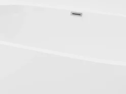 Banheira semi-clássica oval branca em acrílico, 175 L, 130 x 71,5 x 58 cm, DIVINA