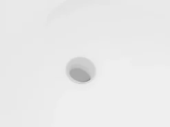 Banheira semi-clássica oval branca em acrílico, 175 L, 130 x 71,5 x 58 cm, DIVINA