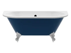 Banheira semiclássica pés pata de águia, azul brilhante, 154 L, 150 x 74 x 61 cm, SPARUS