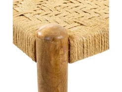 Banquinho de madeira e corda
