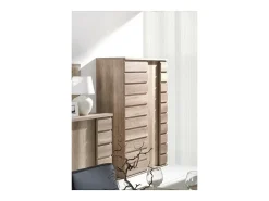 Bar, armário, estante ROMI com 2 portas de correr na cor dab canyon. Móvel design ideal para a sua sala de estar.