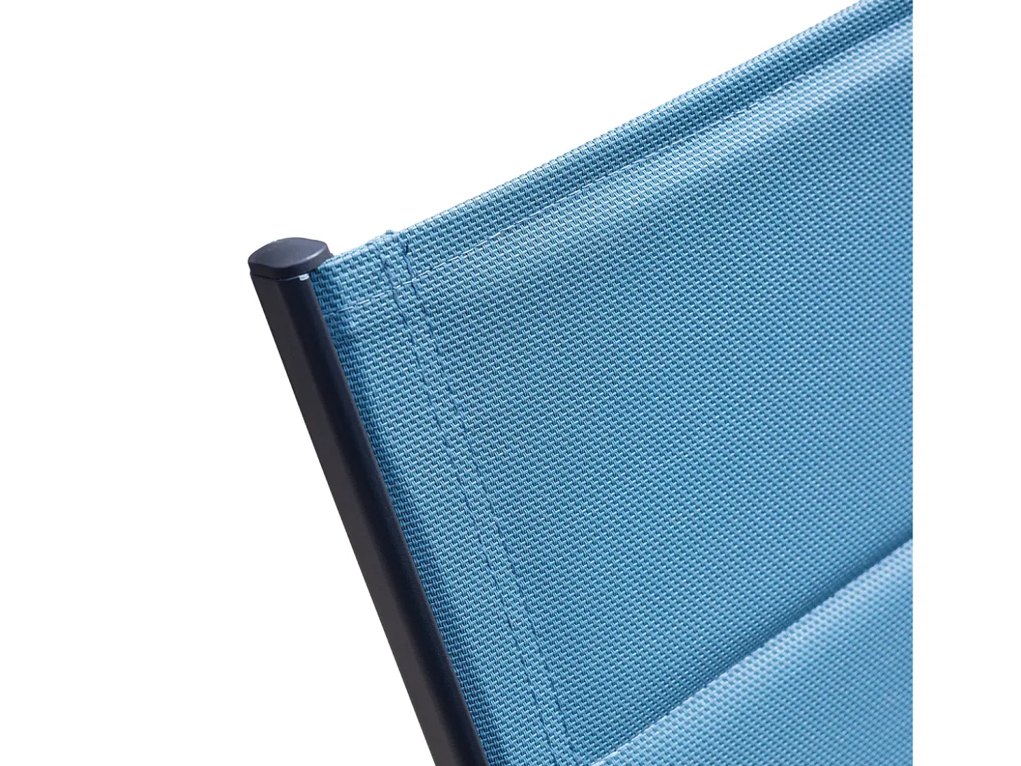 BARBADOS espreguiçadeira em textileno cinzento-azul - alumínio antracite