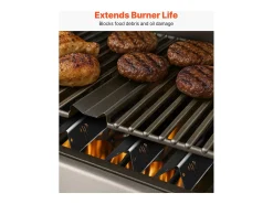 Barra de Cobre-queimador e Difusor SucceBuy de Calor para Churrasqueira 8PCs, Defletor de Gordura para Queimador 43,5 cm, para Weber Genesis II 310, 315, 335, 340