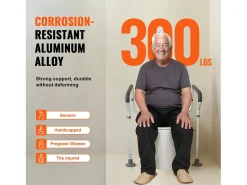 Barras de Apoio SucceBuy Ajustáveis, Barras de Apoio com Braçadeiras Acolchoadas para Idosos, Deficientes e Pessoas com Deficiência
