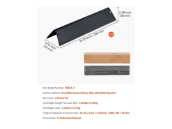 Barras de Cobre-queimadores SucceBuy 3PCs, Defletor de Gordura para Queimador de 39 cm em Aço Esmaltado, para Weber Spirit I e II Séries 200