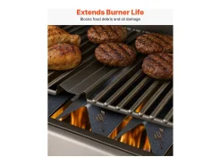 Barras de Cobre-queimadores SucceBuy 3PCs, Defletor de Gordura para Queimador de 39 cm em Aço Esmaltado, para Weber Spirit I e II Séries 200