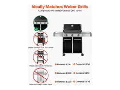 Barras de Cobre-queimadores e Difusor SucceBuy de Calor 7PCs, Defletor de Gordura para Queimador 44,6 cm, para Churrasqueiras Weber Genesis Série 300