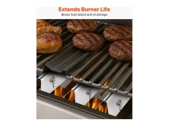 Barras de Cobre-queimadores e Difusor SucceBuy de Calor 7PCs, Defletor de Gordura para Queimador 44,6 cm, para Churrasqueiras Weber Genesis Série 300