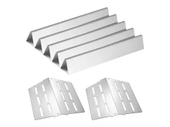 Barras de Cobre-queimadores e Difusor SucceBuy de Calor 7PCs, Defletor de Gordura para Queimador 44,6 cm, para Churrasqueiras Weber Genesis Série 300