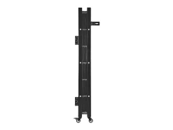 Barreira de Segurança SucceBuy Extensível de 110 x 131 cm, Portão de Tesoura Simples, Travável e Retrátil, em Aço Sólido, para Entrada, Garagem