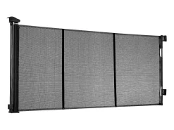 Barreira de Segurança SucceBuy Extensível, Cerca em Malha Até 310 cm de Largura e 79,5 cm de Altura, Barreira Retrátil com Faixas Reforçadas