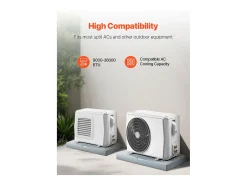 Base de Amortecimento para Aparelhos de Ar Condicionado SucceBuy, Split 9000-36000 BTU, Carga Máxima 181 kg, Design Universal, Redução de Ruído e Vibração
